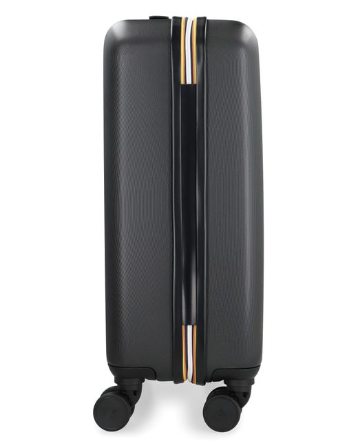 K-Way Gray Polycarbonate Hardshell Small Trolley for men