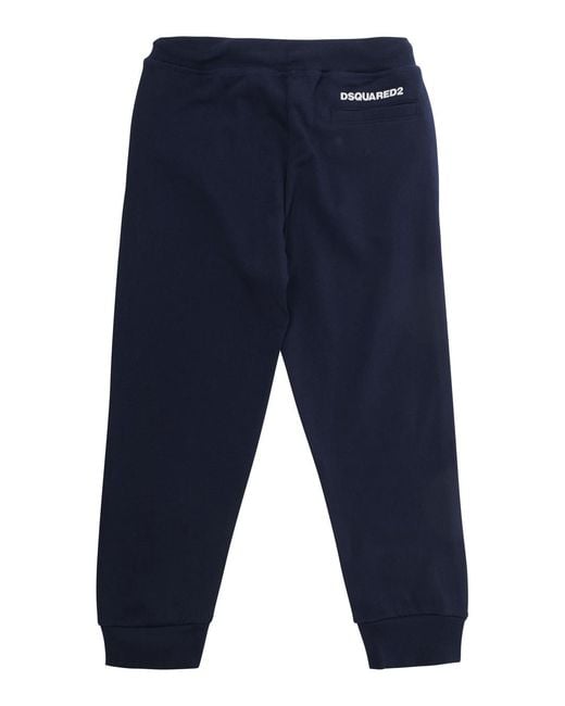 DSquared² Blue Pants Cotton Trousers for men