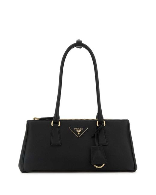 Prada Black Leather Shoulder Bag