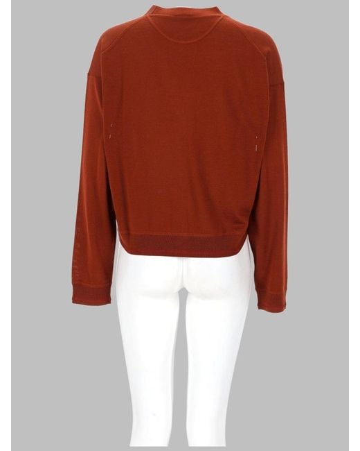 Paul Smith Red Wool Cardigan Merino Jumpers