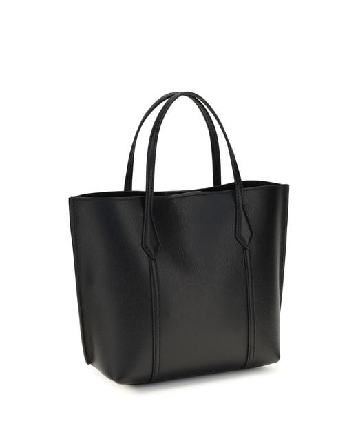 Tory Burch Black Perry Handbag Calf Leather Bos Taurus Handbags