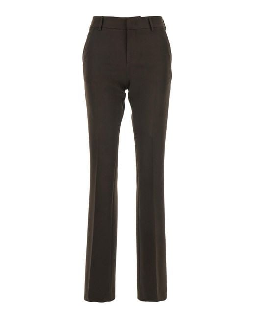 PT Torino Gray Pants With Belt Loops And Flared Leg