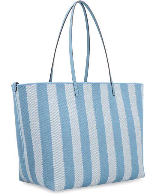 Fendi Blue Roll Large Tote Bag