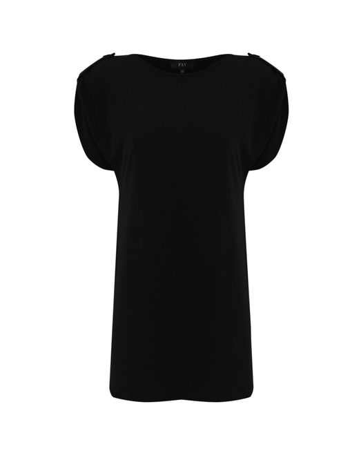 Fay Black Jersey Blouse