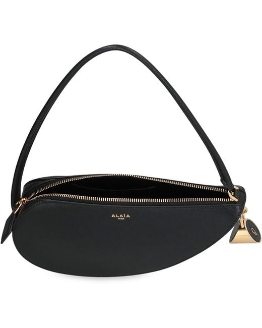 Alaïa Black Le Demi-Coeur Leather Shoulder Bag Goatskin Handbags