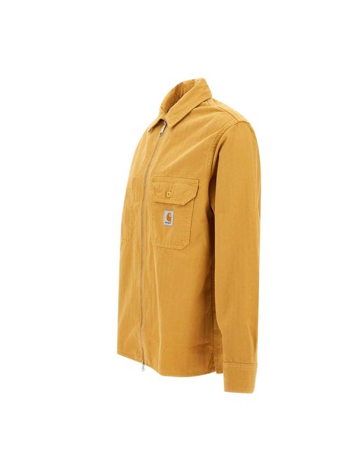 Carhartt Yellow Rainer Shirt Jacket for men