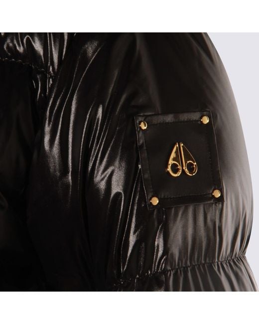 Moose Knuckles Black Nylon Down Jacket