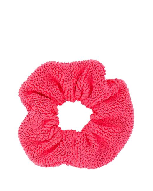 Hunza G Pink Fluo Fabric Scrunchie