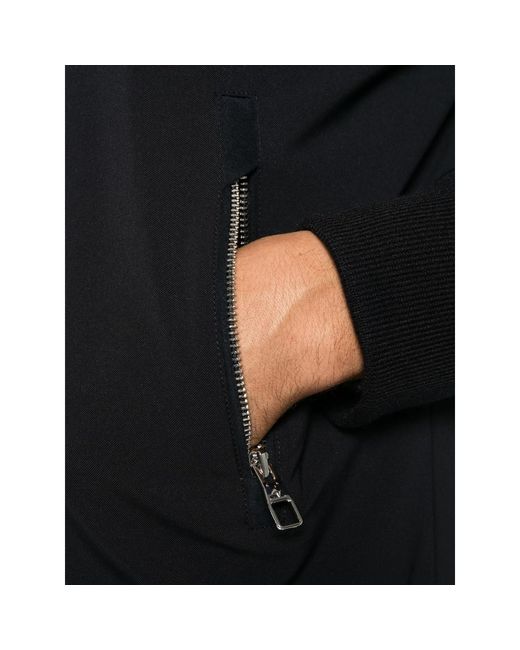 Montecore Black Zip-Up Bomber Jacket for men