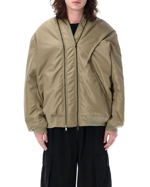 Y. Project Natural Double Zip Bomber Jacket for men