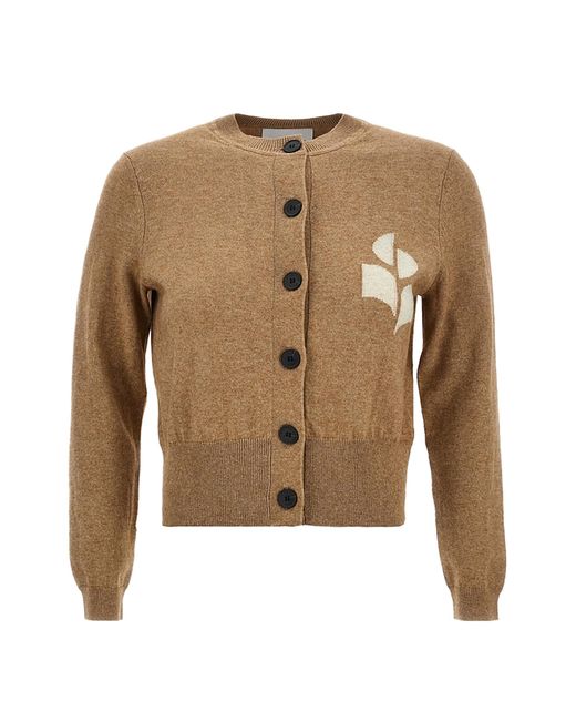 Isabel Marant Natural Cardigan Newton Cotton Wool Cardigans
