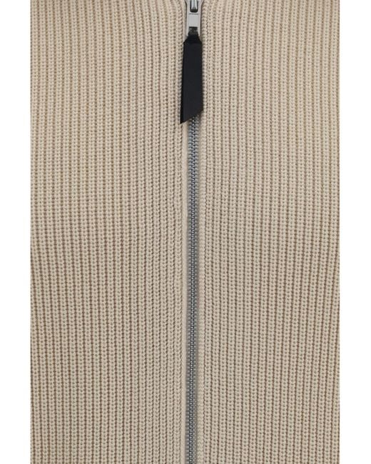 Maison Margiela Multicolor Cotton Zip-Up Sweater Wool Ovis Aries for men