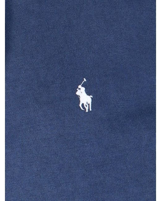 Polo Ralph Lauren Blue Logo Zip Hoodie for men