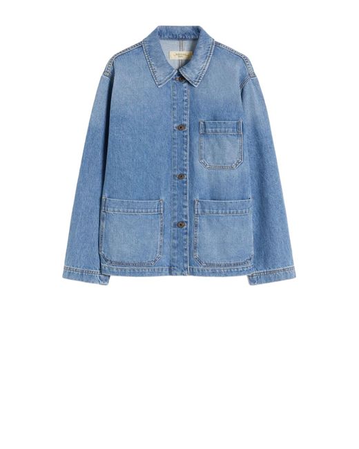 Weekend by Maxmara Blue Jackets Cotone