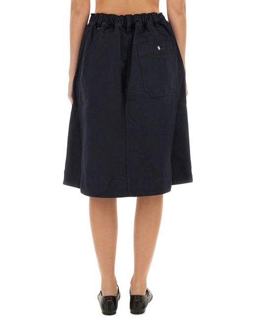 Margaret Howell Blue Cotton Skirt