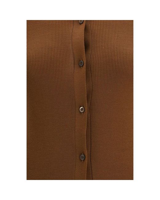 Prada Brown Wool Cardigan