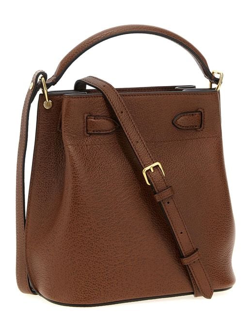 Mulberry Brown Calfskin Crossbody Bag