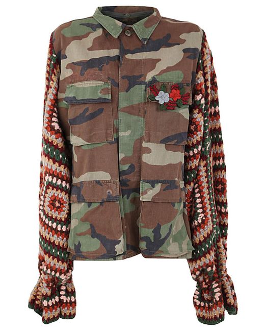 TU LIZE Multicolor Upcycled Original Military Jacket