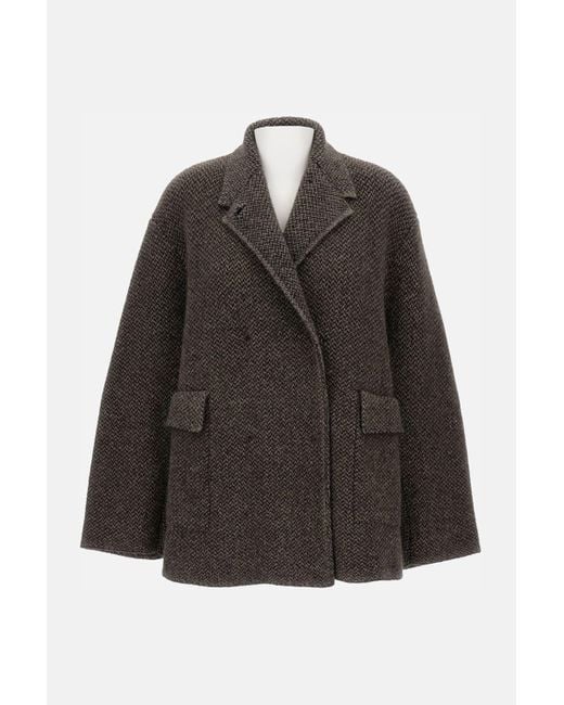 Boboutic Black Double-Breasted Jacket