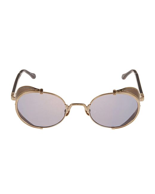 Matsuda Round Frame Engraved Detail Sunglasses Lyst