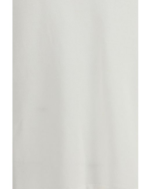 Lardini White Linen And Cotton Knit T-Shirt Linen; T-Shirts for men