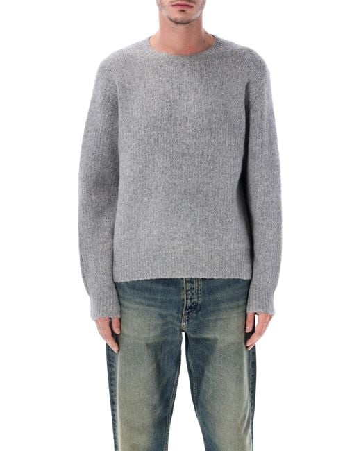 sunflower Gray Yak And Wool Blend Sweater for men