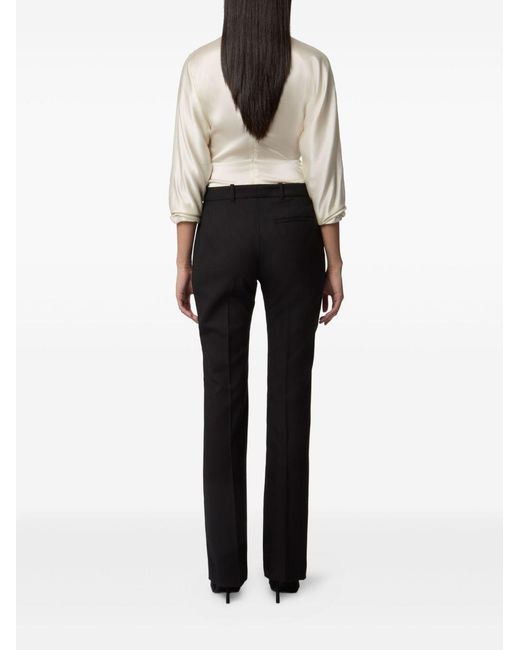 Nina Ricci Black Fitted Top Viscose Tops