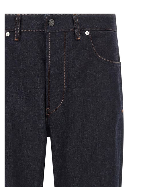 Stone Island Blue Denim-Rinsed' Jeans for men
