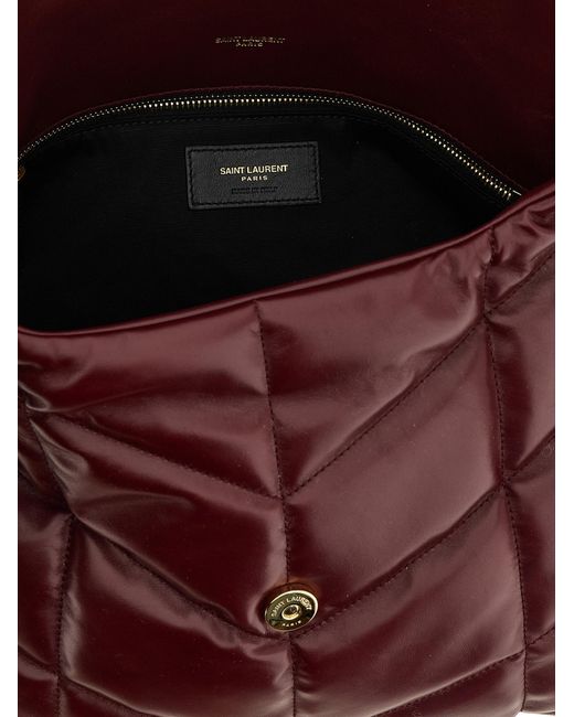 Saint Laurent Purple 'Puffer' Shoulder Bag