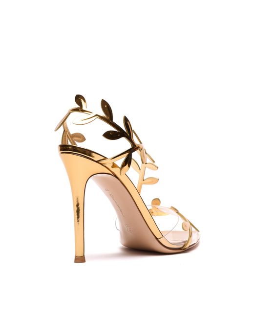 Gianvito Rossi Metallic With Heel Leather