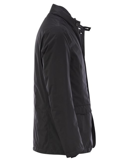 Herno Black 2-Layer Goretex Laminar Blazer for men