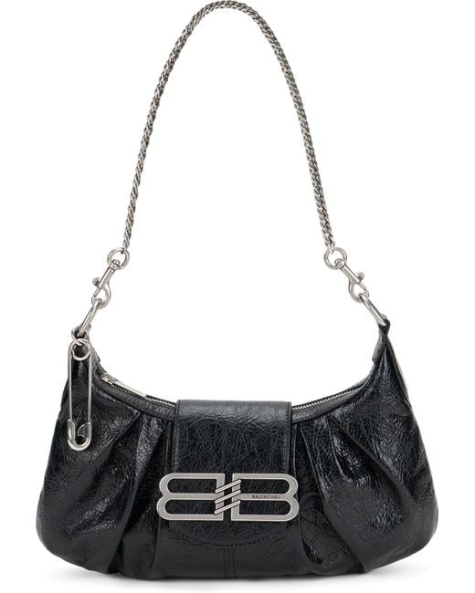 Balenciaga Black Shoulder Bag Pamela Small Leather