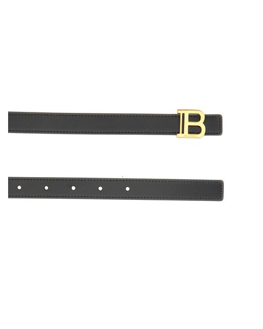 Balmain White Paris B-Belt Belt