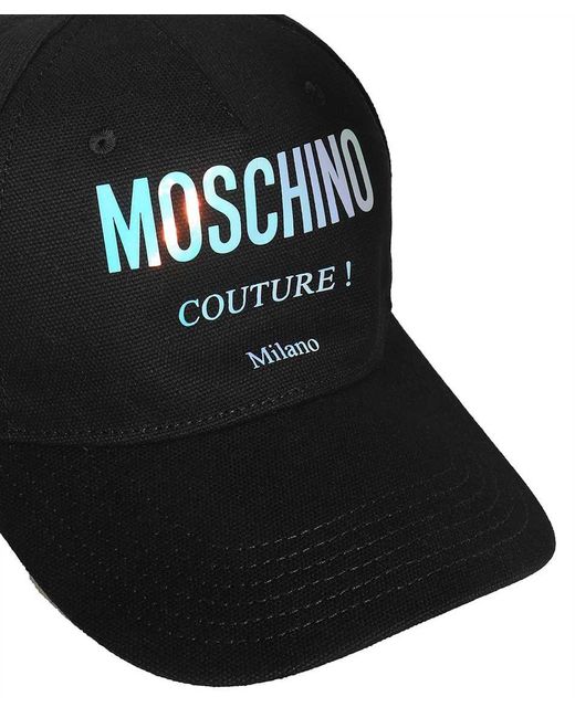 Moschino Black Logo Baseball Cap for men