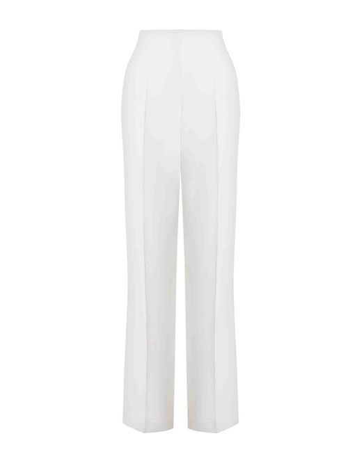 Alberta Ferretti White Trousers