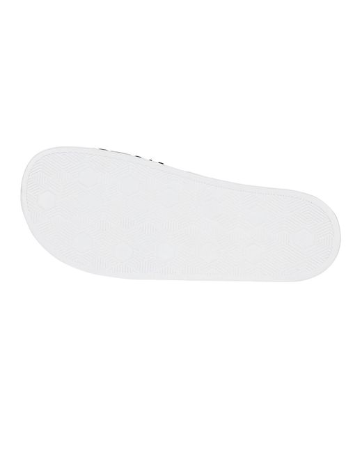 Versace White Gummy Sq1 Sliders for men