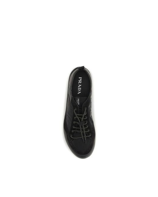 Prada Black Fabric Athletic Sneakers for men