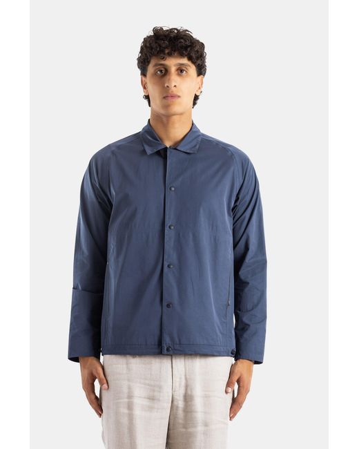 Sease Blue Technical Zip Jacket Short for men