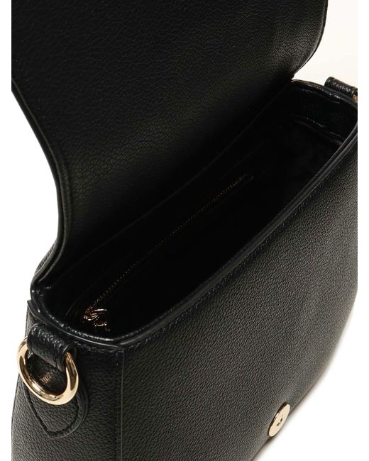 Love Moschino Black Shoulder Bag With Maxi Logo