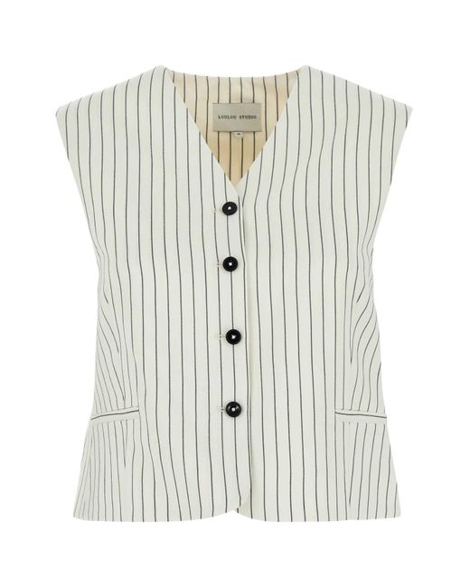 Loulou de Saison Multicolor Embroidered Viscose Blend Vest