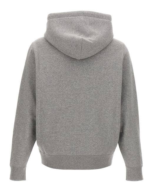 Moncler Gray Logo Hoodie for men