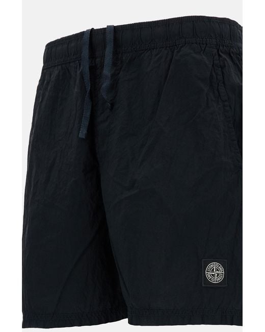 Stone Island Blue Swim Shorts for men