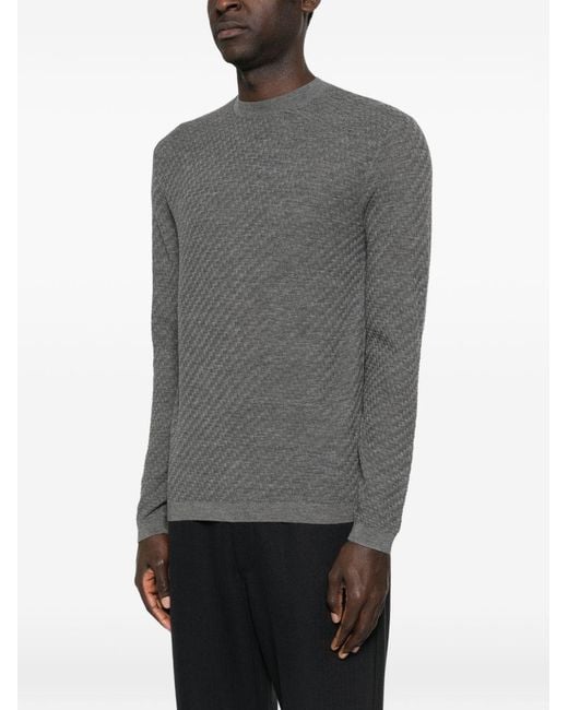 Emporio Armani Gray Sweaters