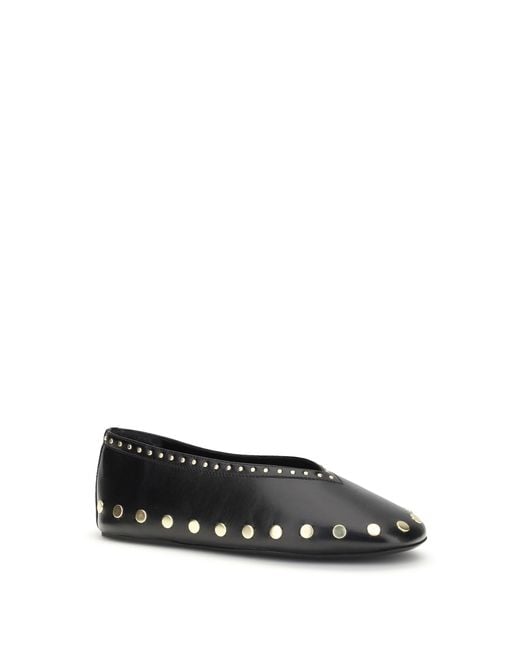 Ganni White Jenny Ballerinas
