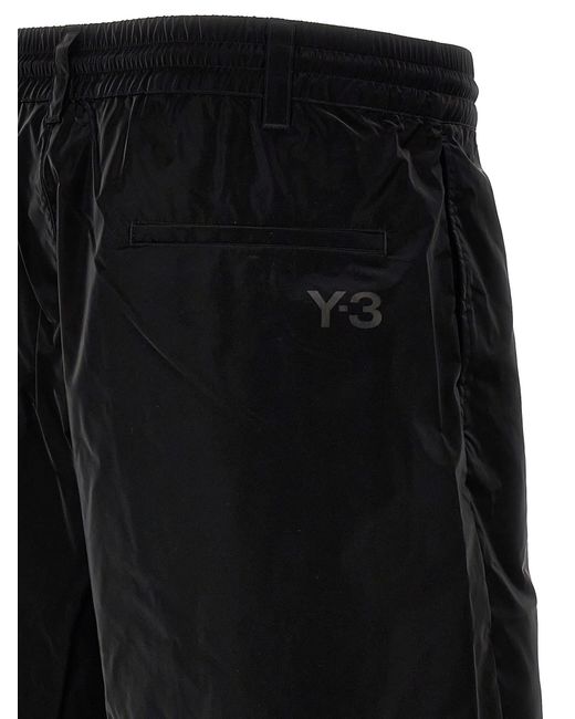 Y-3 Black Side Bands Bermuda Shorts