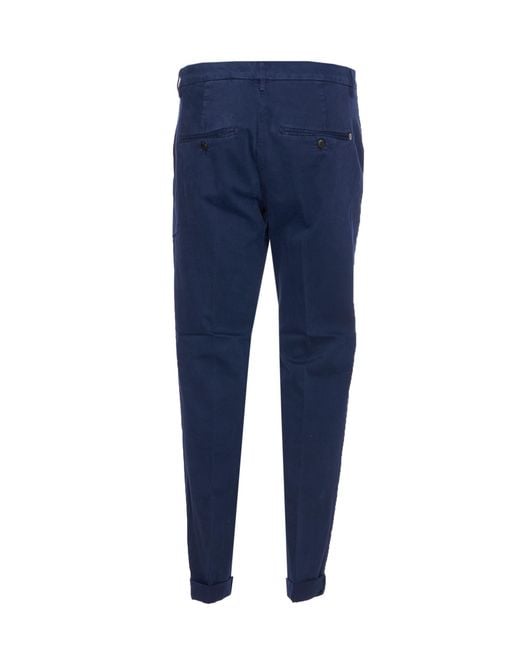 Dondup Blue Trousers Cotton for men