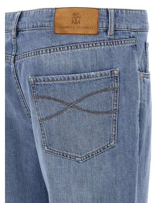 Brunello Cucinelli Blue Denim Jeans for men