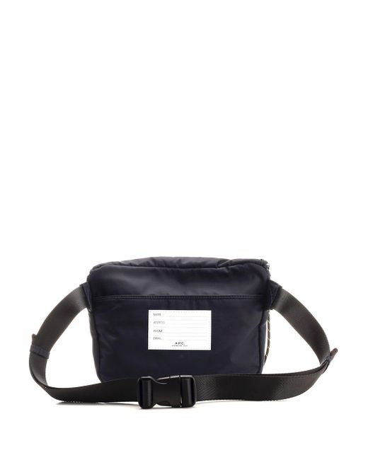 A.P.C. Blue Nylon Pouch for men