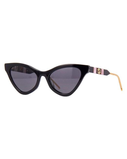 Gucci Black Sunglasses Cat Eye Full Rim, Frame And Lens Gg0597S001