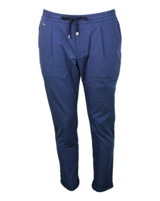 Tramarossa Blue Trousers 42Co 54Ps 4Ea for men